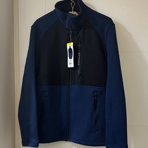 Men's Black and Blue Jacket